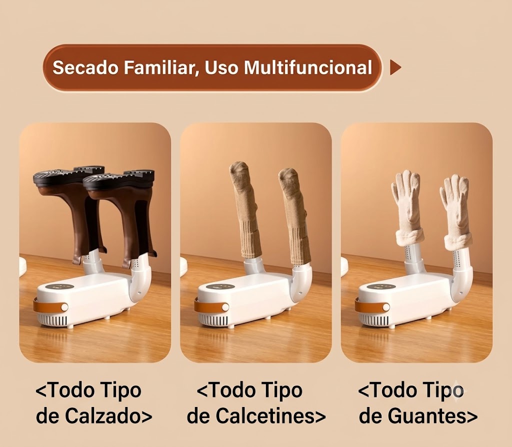 Secador de Zapatos Eléctrico para el Hogar – Secado Rápido, Calentamiento y Desodorización