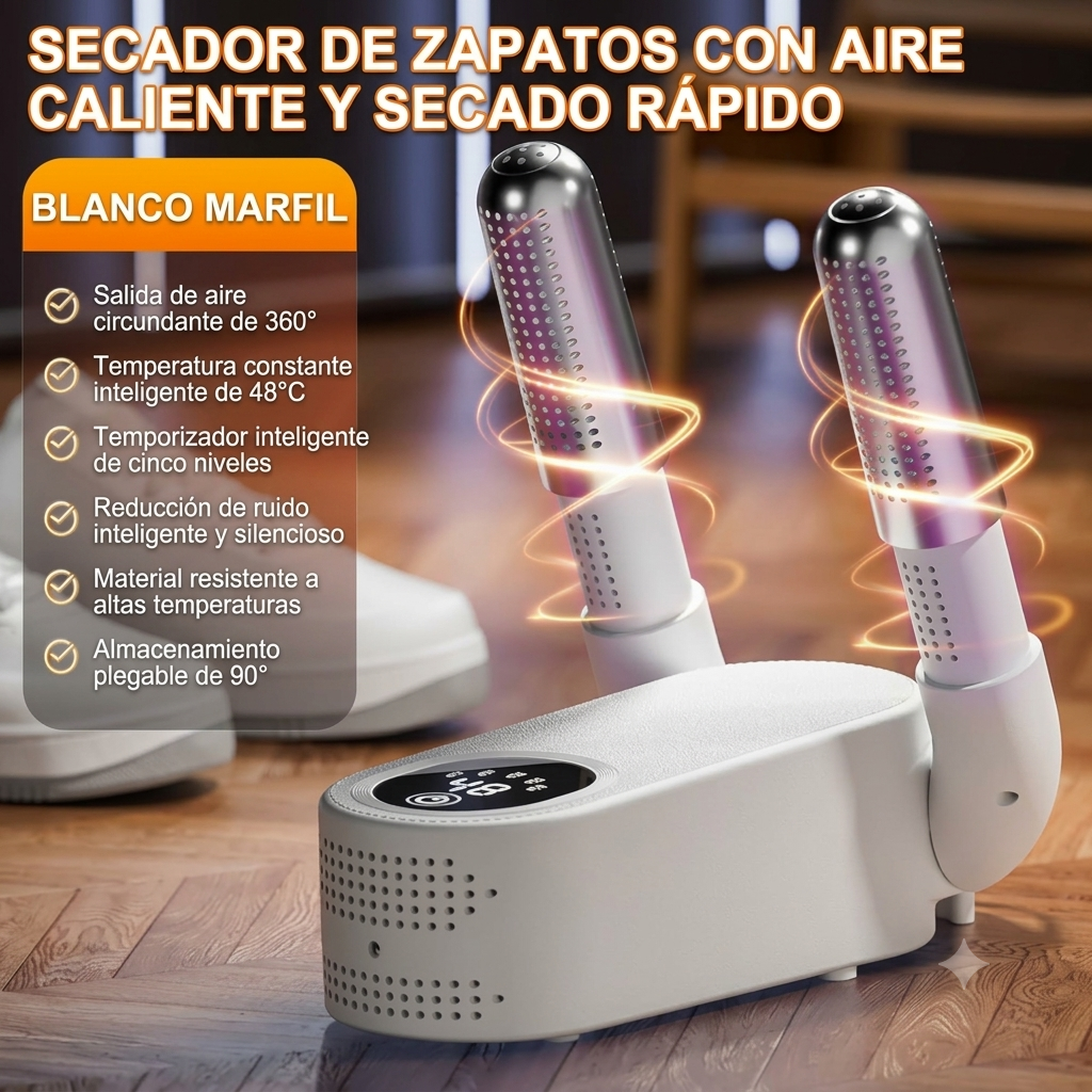 Secador de Zapatos Eléctrico para el Hogar – Secado Rápido, Calentamiento y Desodorización