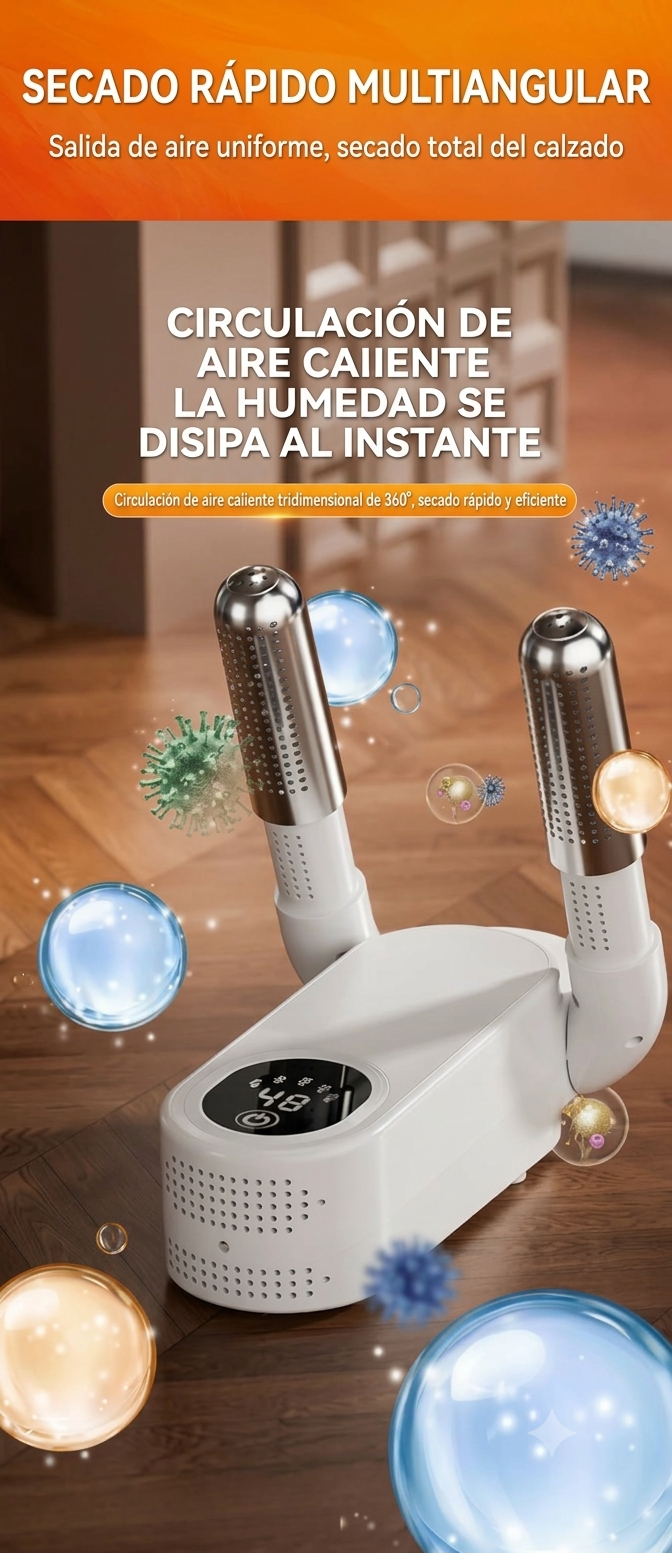Secador de Zapatos Eléctrico para el Hogar – Secado Rápido, Calentamiento y Desodorización