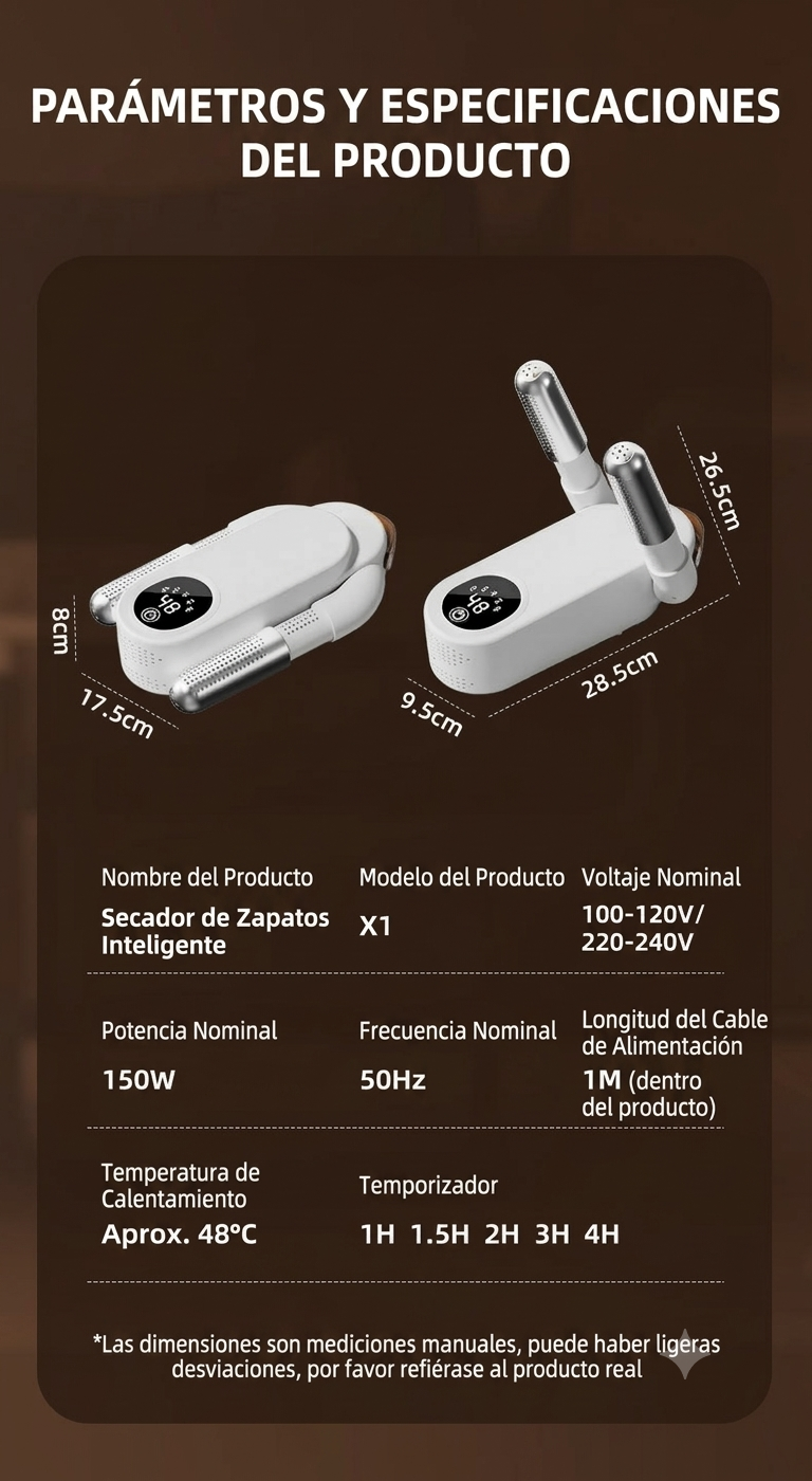 Secador de Zapatos Eléctrico para el Hogar – Secado Rápido, Calentamiento y Desodorización